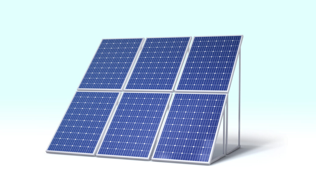 Solar panel array installation by solar power companies in Kerala, showcasing clean and efficient renewable energy system for homes and businesses